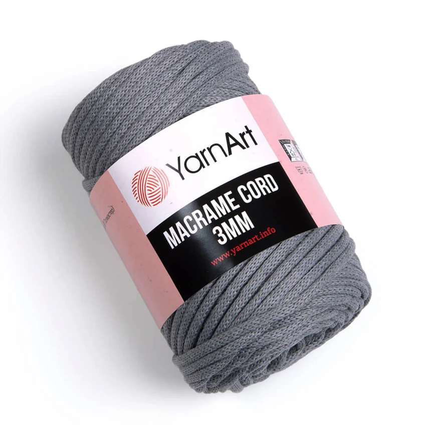 YarnArt Macrame Cord 3mm yarn, one illustrated colourway